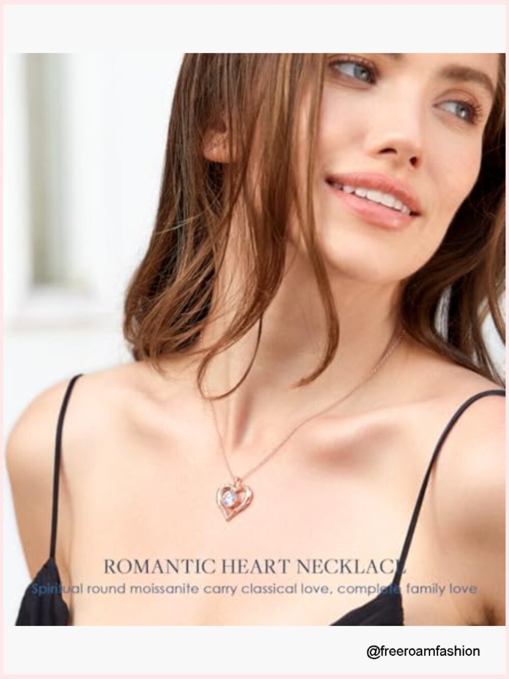 2-3 Ct Moissanite Heart Pendant Necklace 18K Gold Plated 925 Sterling Silver - Picture 2 of 7